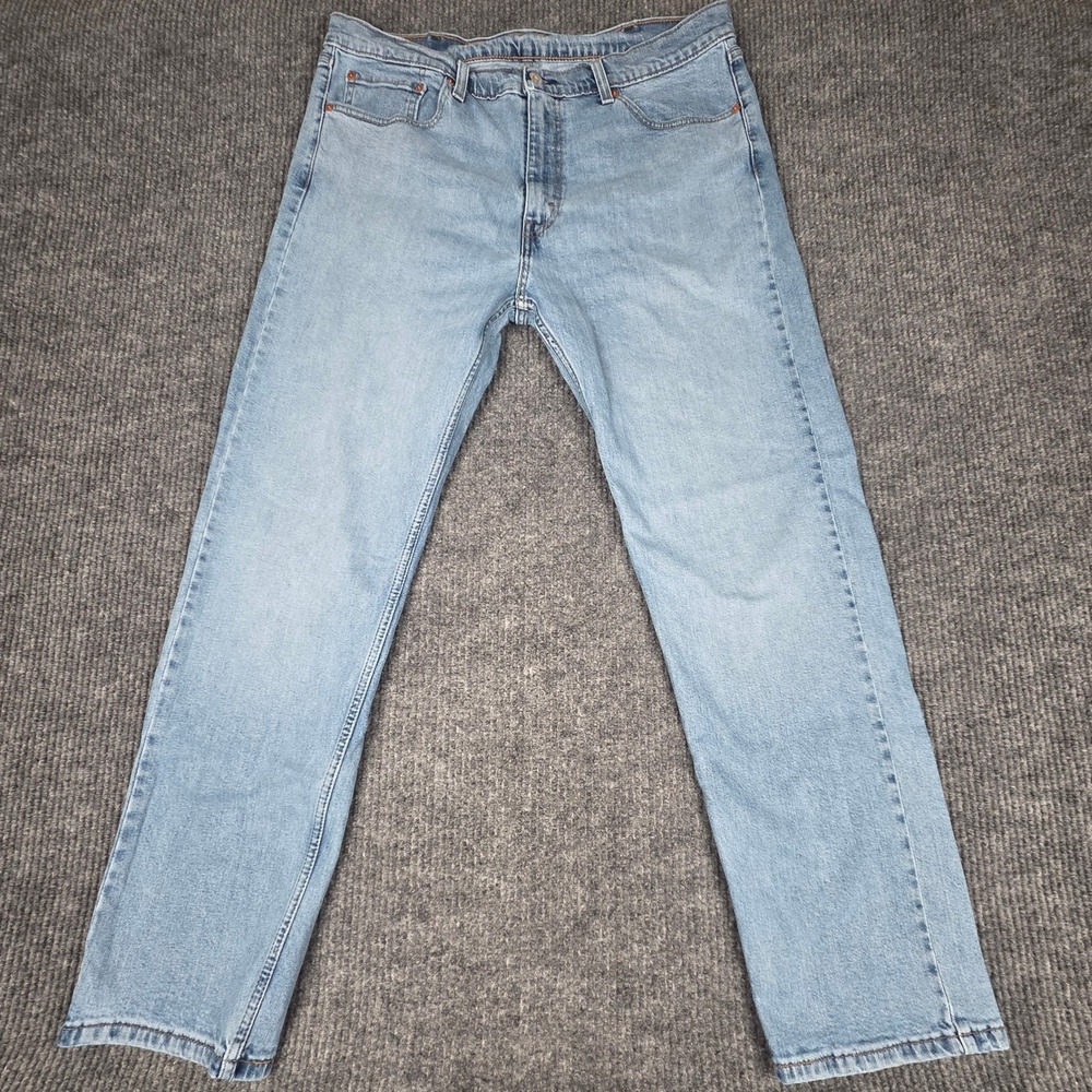 Levi Strauss Co 505 Mens Jeans Light Wash Straight Fit W38 L32